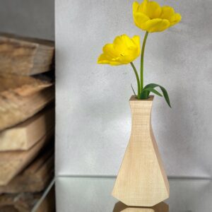 drewniane dekoracje, wyroby z drewna do domu, wyroby z drewna egzotycznego, wazon z drewna